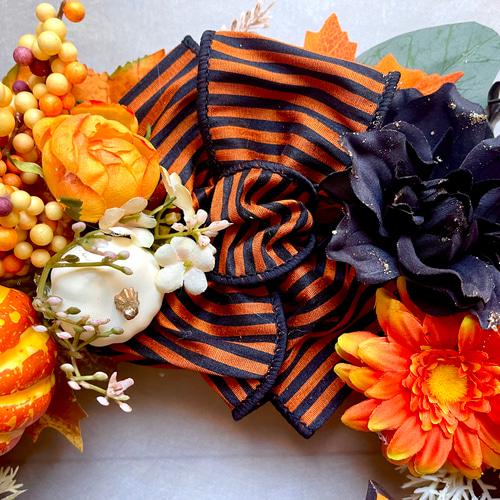 No.wreath-15571/ハロウィンリース25-(13)ハロウィンプレート43cm