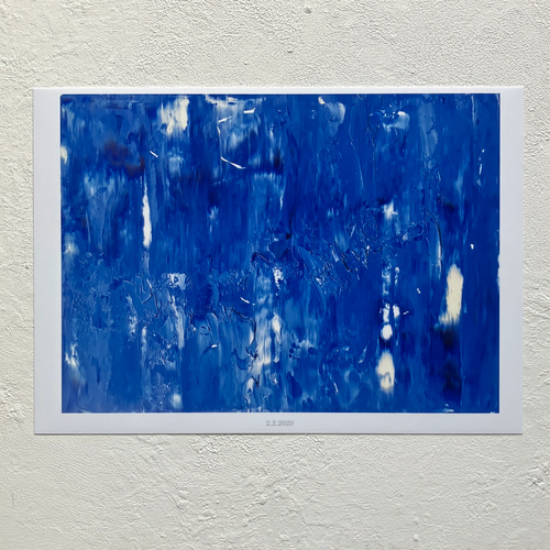 複製画「2.2.2020」 / 油絵 抽象画 風景画 現代アート インテリア 絵画