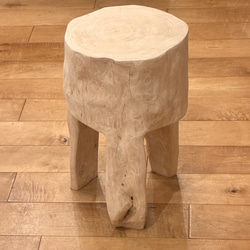 檜　丸太　椅子　スツール　No.1458 檜丸太椅子スツールNo.1458