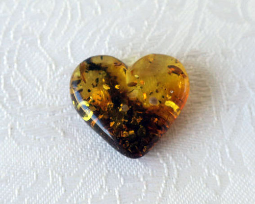 アンバー(琥珀)パウダー　ぱん 最高品質天然バルティックアンバー（Amber）琥珀 オーバルカット