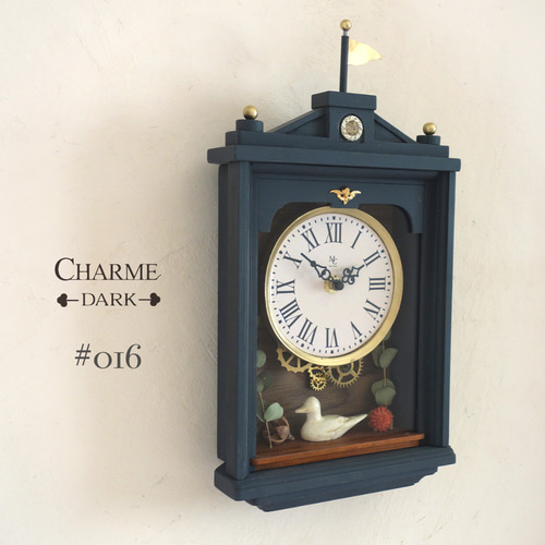 送料無料】CHARME DARK(CD-#016）シャビーシックな掛け時計 Sサイズ