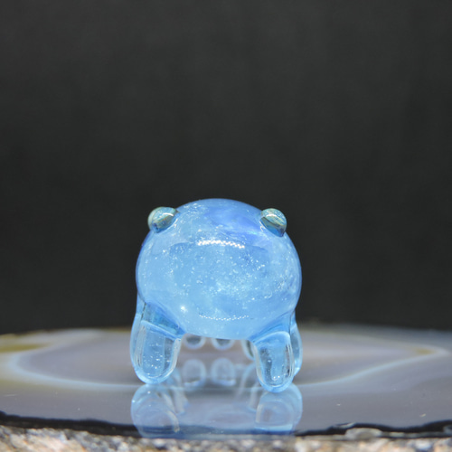 ガラスの深海生物・ちっこいクマナマコ 2匹目 その他置物 硝子細工屋