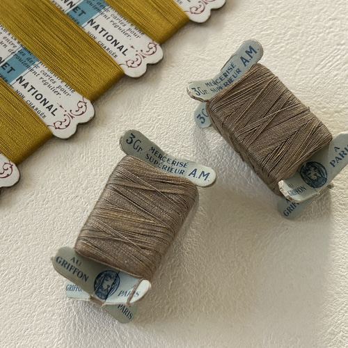 フランスアンティーク 立体糸巻き Paris A.M. オブジェ インテリア小物