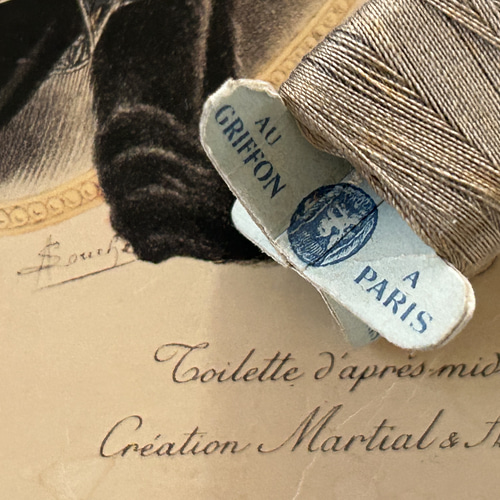 フランスアンティーク 立体糸巻き Paris A.M. オブジェ インテリア小物