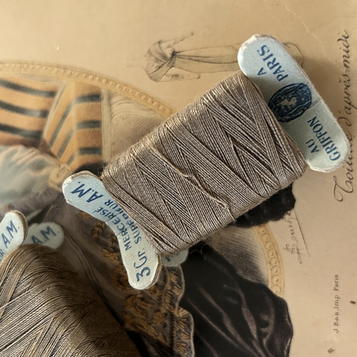 フランスアンティーク 立体糸巻き Paris A.M. オブジェ インテリア小物