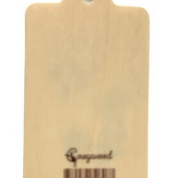 新商品！ラッピングに！しおりにも使える！リトアニアより『天然木100%のクリスマスギフトタグ』～ツリーとクマ①　1枚～ 2枚目の画像