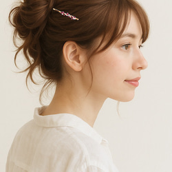 宝石ヘアピン Gem Dots・ガーネット｜◇１月誕生石◇ Garnet│クリスマス 7枚目の画像