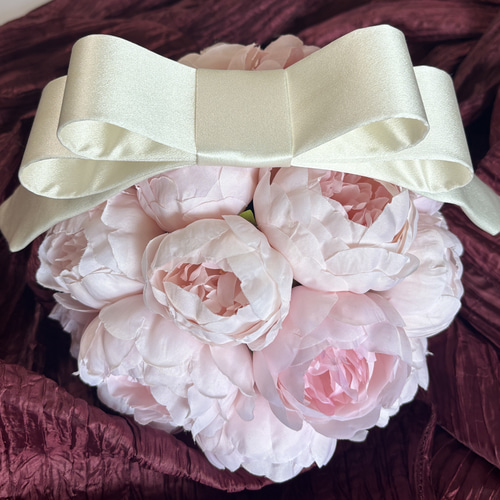 シルク100%のオリジナル3段リボンボンネ ヘッドドレス
