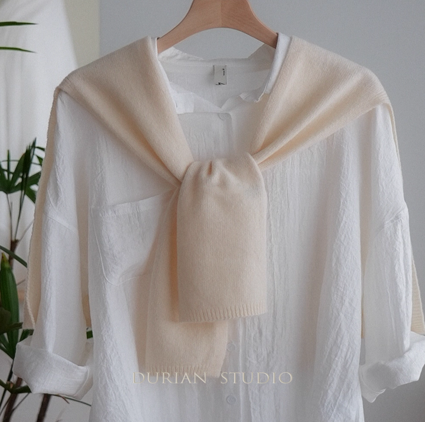 新作●ふんわりウール大判ストール＊シンプル無地＊上質ふわふわストール