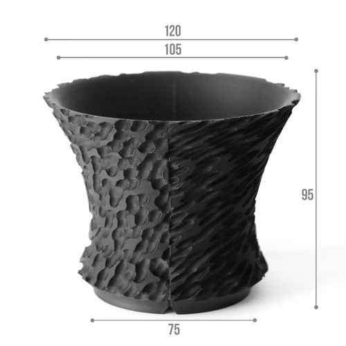 塊根植物 鉢 植木鉢 Adv-054 (120×95) 2FACE構造 おしゃれ 多肉 作家鉢