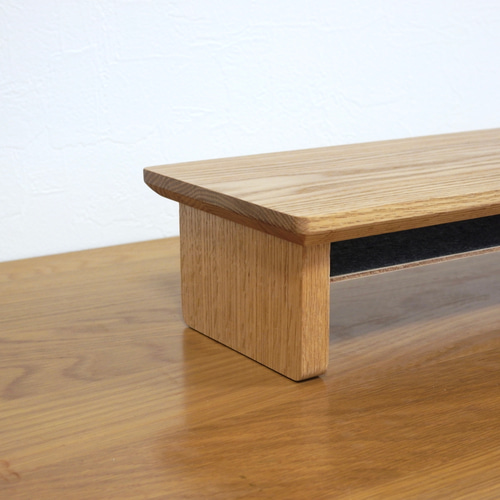 オーク無垢材】デスクシェルフ(710mm幅) 棚・シェルフ・ラック BE