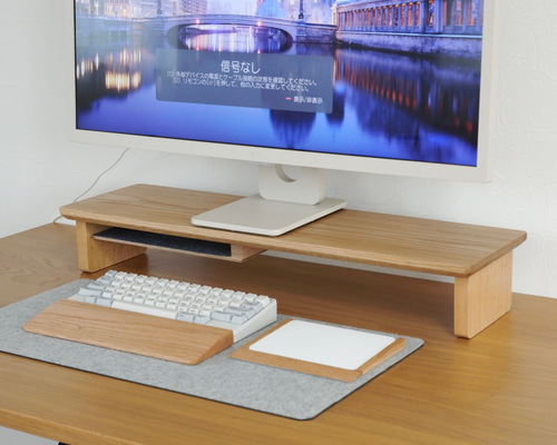 無垢材デスクシェルフ　一点もの 木と風 シェルフ 1420 – maple - 杉工場