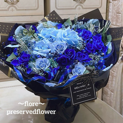 送料無料、ラッピング込み】✨茶色＆ベージュバラミックス✨プリザ