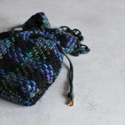 【限定】ビンテージツイードのバッグ/ミッドナイトブルー 6枚目の画像