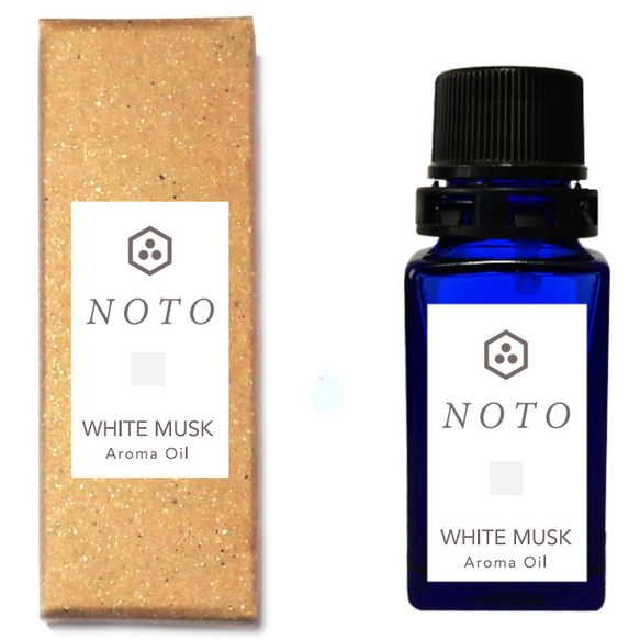 NOTO ホワイトムスクオイル10ml　スタイリッシュなホワイトムスク フレグランスオイル 1枚目の画像