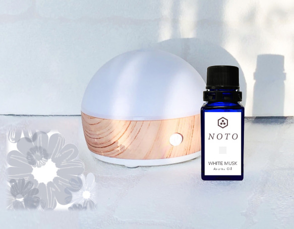 NOTO ホワイトムスクオイル10ml　スタイリッシュなホワイトムスク フレグランスオイル 5枚目の画像