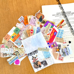 SALE＊。︎Halloween♪コラージュセット.＊⭐︎/外国のチケット、ワインラベル、切手、カード等、80点以上 4枚目の画像