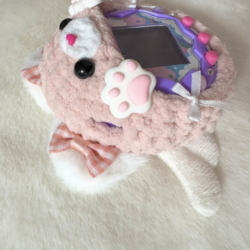 たまごっちパラダイス もこもこ カバー ケース 猫 天使 しっぽ オーダーページ きらもこ猫天使のたまごっちパラダイスカバー♡ その他ケース