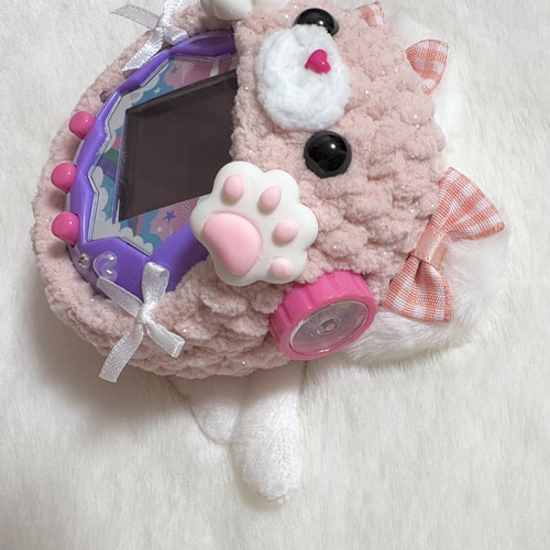 きらもこ猫天使ちゃんのたまごっちパラダイスカバー♡コーラルピンク