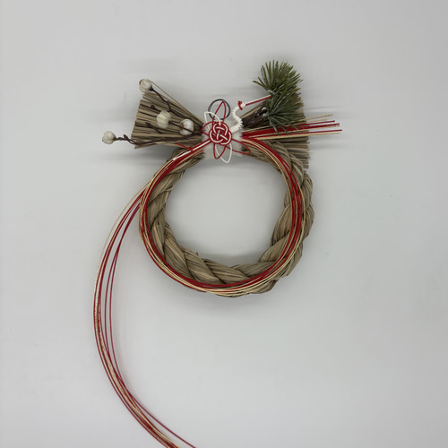 シンプルなお正月飾り 2026年 お正月 しめ縄 ナンキンハゼ 松 鶴