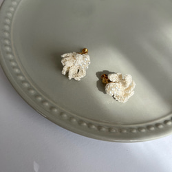 レース編みイヤリング・ピアス　/ mam 5枚目の画像