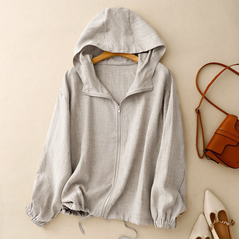 秋冬レディース単色フード付きトレンチコート【返品・交換可】品質最優先25-315