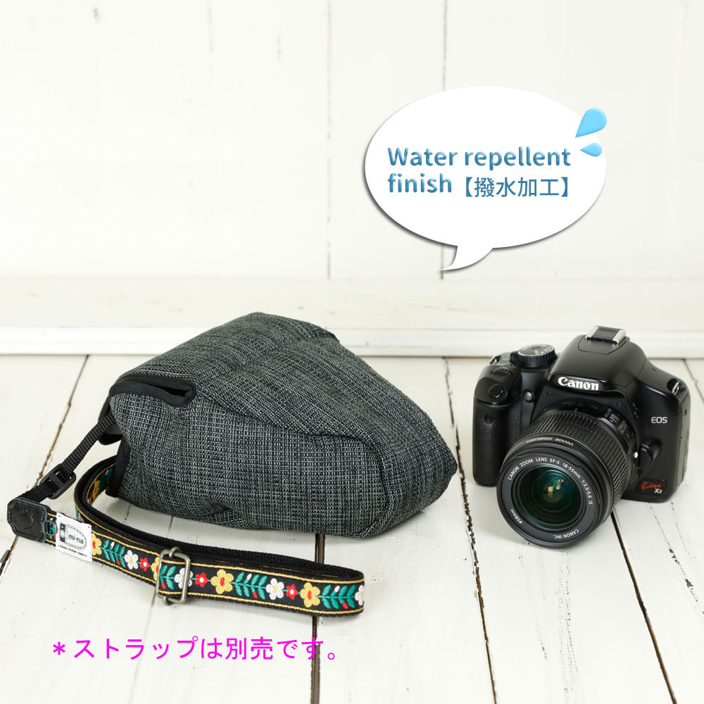 ★送料無料★撥水加工★カメラケース・スリムサイズ/プロテジェ ブラックミックス 80017-241