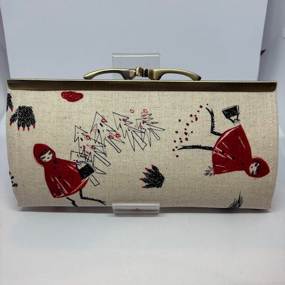 赤ずきんちゃん柄のがま口長財布 がま口 ちくわぱん 通販 19865091