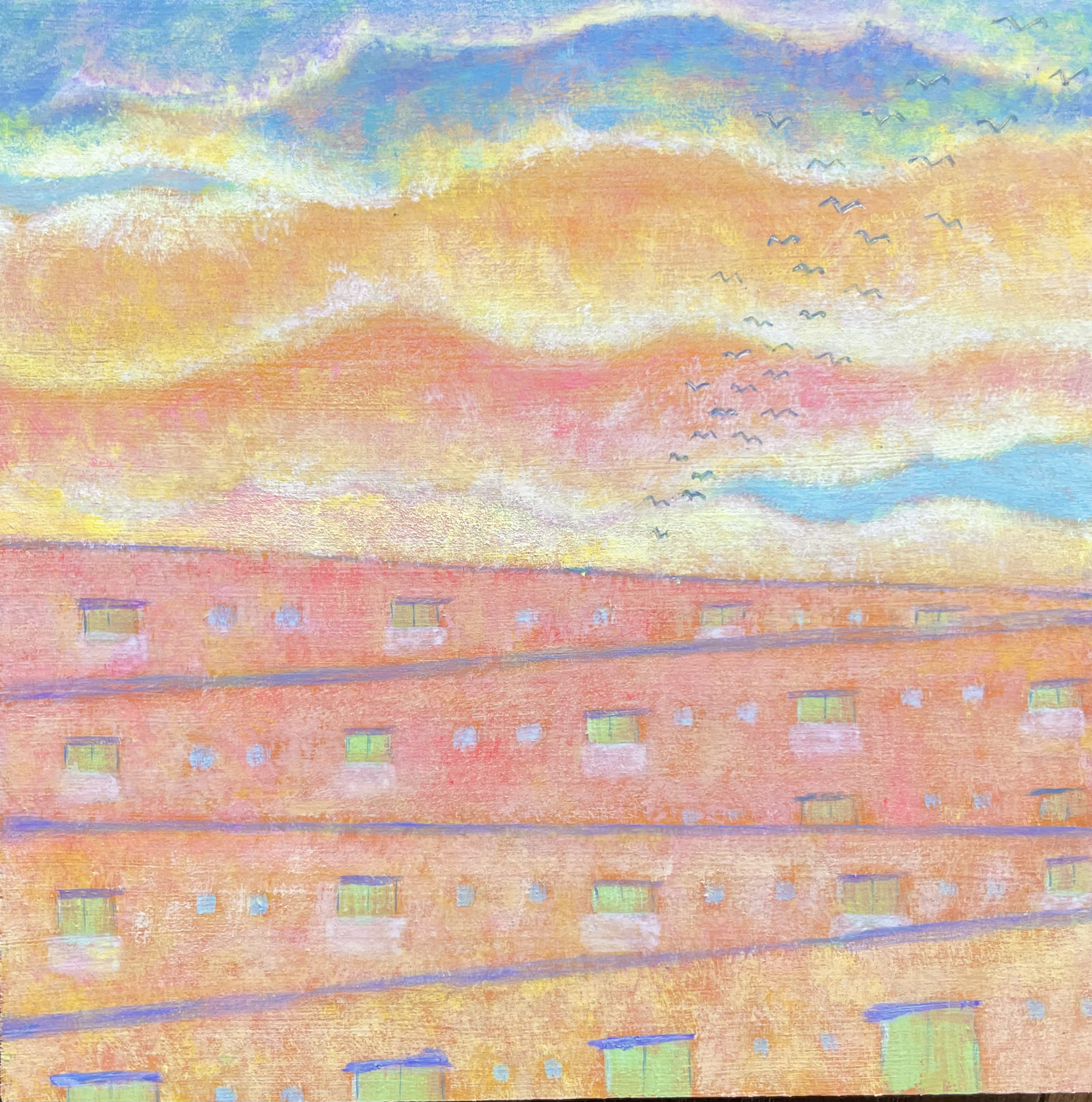 だんだんぐも、だんだんち（原画）