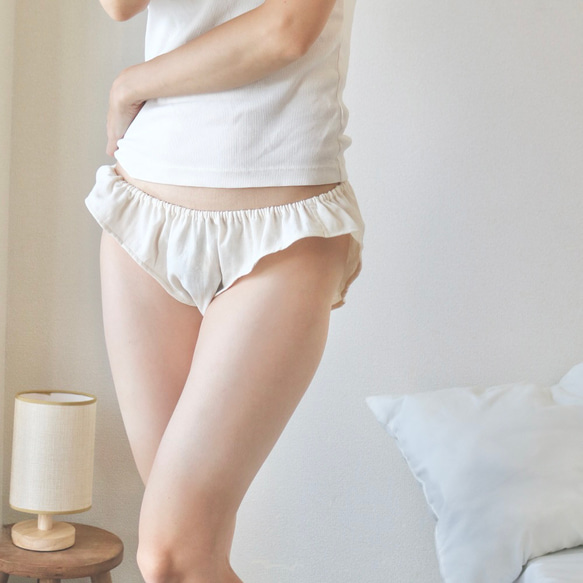女性用】無漂白・生成りふんどしショーツ｜国産ダブルガーゼで締めつけ