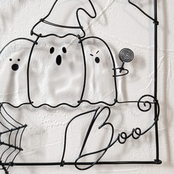 「おばけ3きょうだい」ワイヤーポスター / ハロウィン ワイヤーアート ワイヤークラフト 壁飾り 10枚目の画像
