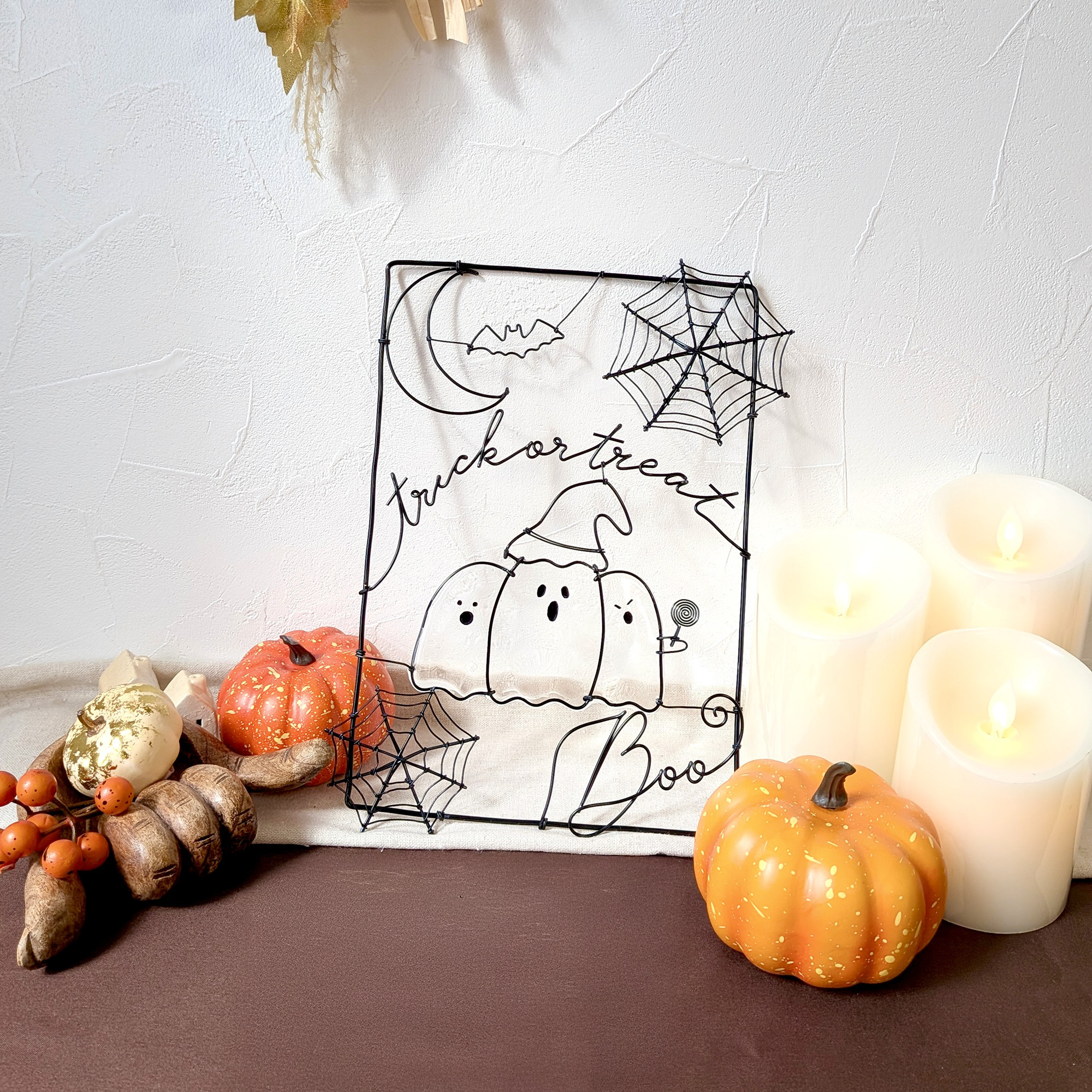 オーダー承ります　Halloween　ワイヤーアート レタリング クラフト