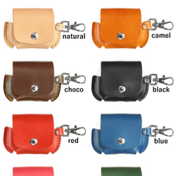 “AirPodsPro3ケース” 14色 typeC対応 エアーポッズプロ3 カバー ワイヤレス 本革 栃木レザー 10枚目の画像