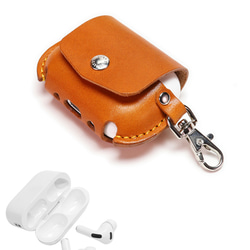 “AirPodsPro3ケース” 14色 typeC対応 エアーポッズプロ3 カバー ワイヤレス 本革 栃木レザー 9枚目の画像