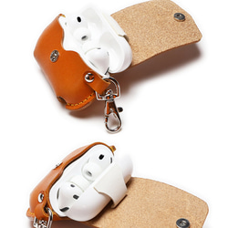 “AirPodsPro3ケース” 14色 typeC対応 エアーポッズプロ3 カバー ワイヤレス 本革 栃木レザー 7枚目の画像