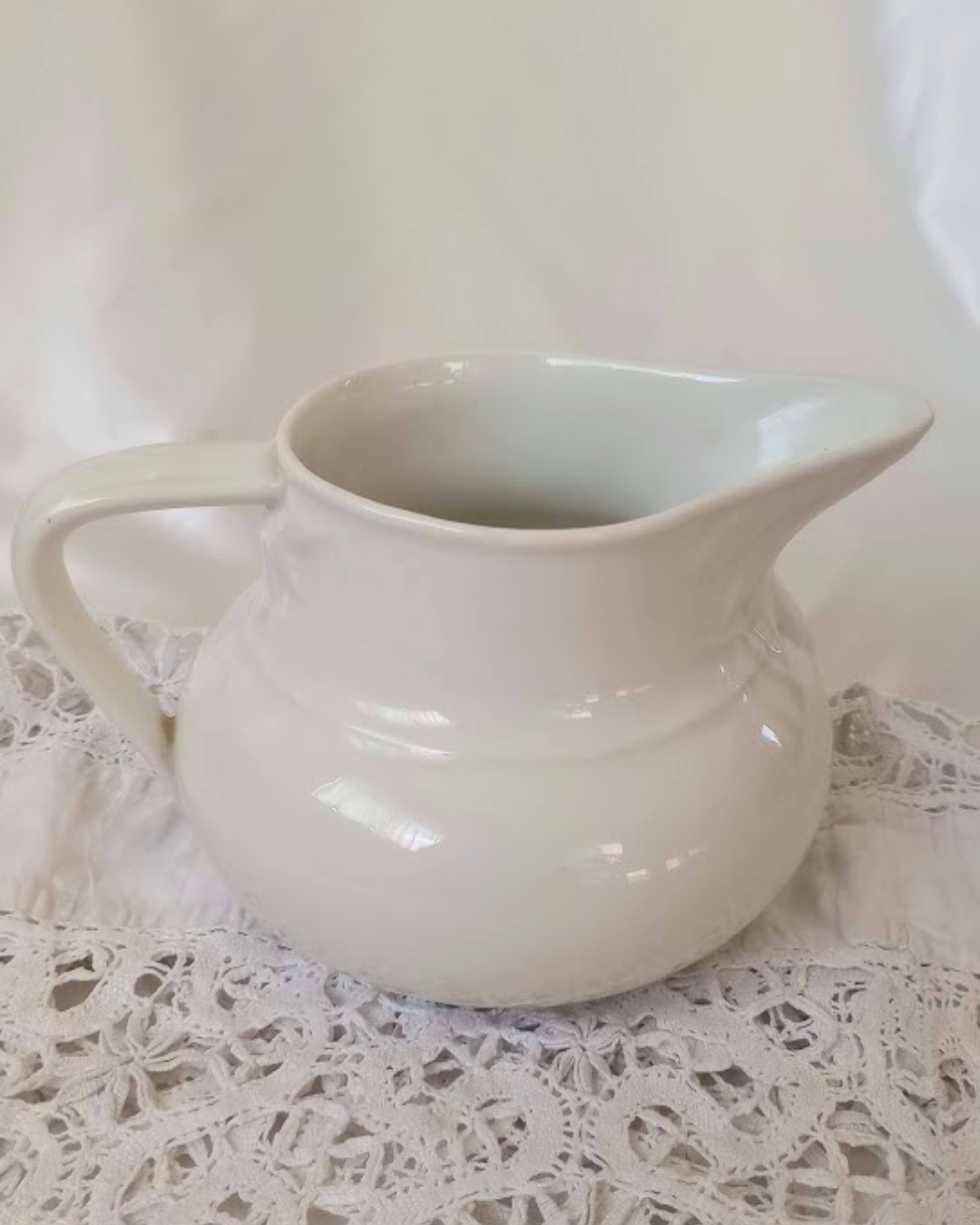 フランスアンティーク 白磁 ピシェ 水差し 送料無料