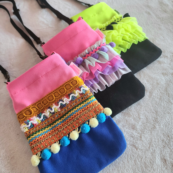 彩色多刀片智慧型手機袋 第7張的照片