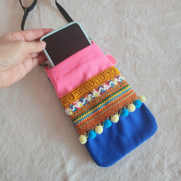 彩色多刀片智慧型手機袋 第2張的照片