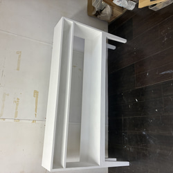 ☆【受注製作】☆ホワイトストーン柄☆石目☆御影調☆受付カウンター