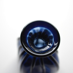 藍色縞の角花入 5枚目の画像