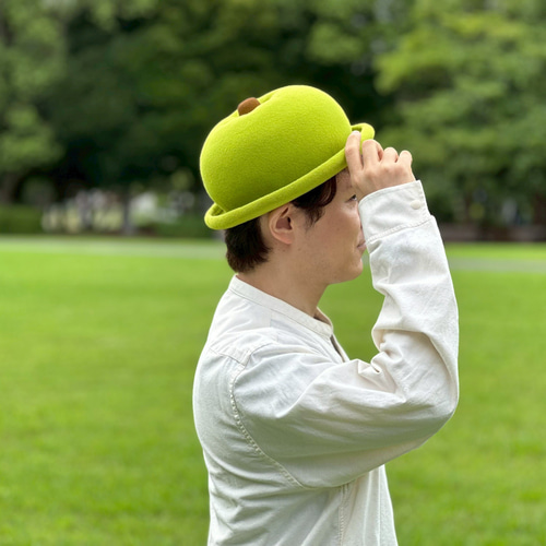 新品未使用　KENT BREAD HAT リンゴハット 受注生産】青リンゴハット ハット KENT BREAD HAT 通販 19865968
