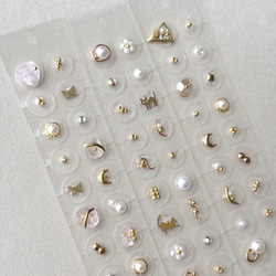 60粒 まとめ売り ピンク ゴールド 耳つぼジュエリー 耳つぼ