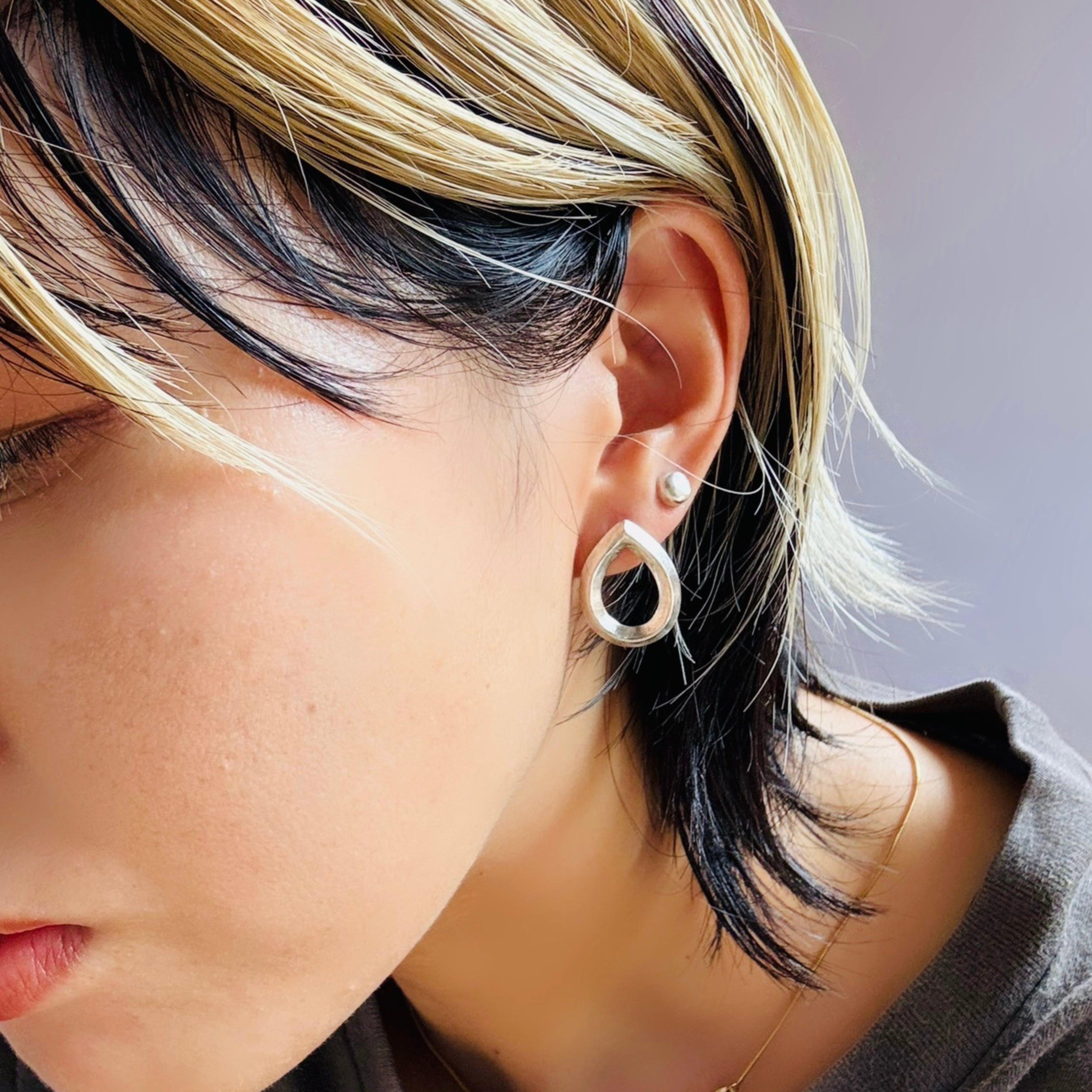 ⋆送料無料‣DropHoop‣純銀・SV999