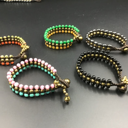 天然石オリジナルブレスレットC 4枚目の画像