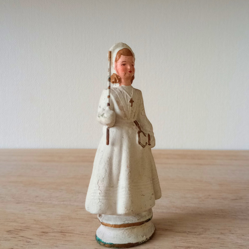 コミュ二オン 初聖体 少女 ドールフランスアンティーク 石膏人形