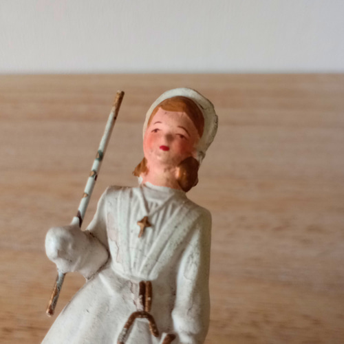 コミュ二オン 初聖体 少女 ドールフランスアンティーク 石膏人形 1900