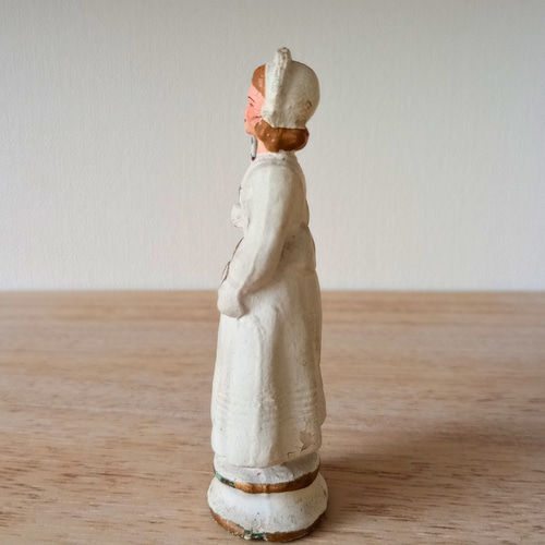 美品　ドール　ヴィンテージ　西洋人形　丁寧なつくり　表情が可愛いらしい コミュ二オン 初聖体 少女 ドールフランスアンティーク 石膏人形 1900