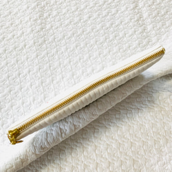 月と星屑　選べる　iPad mini  pouch  アイパッドミニ用　タブレットポーチ　刺繍　ヌビ　大人可愛い 3枚目の画像