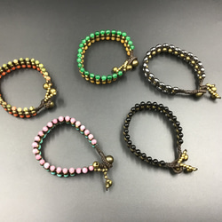 天然石オリジナルブレスレットD 6枚目の画像