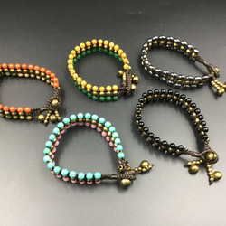 天然石オリジナルブレスレットD 5枚目の画像